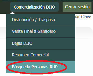 busqueda personas rup