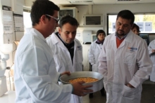 Director regional junto a Seremi fiscalizan el cumplimiento de la normativa para el maíz.